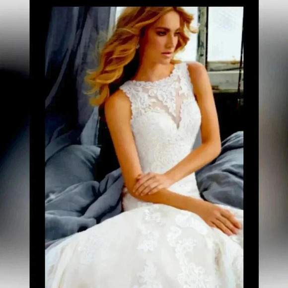 MORI LEE KRISTA Style: 8205 SIZE 12 in ivory - Picture 3 of 8